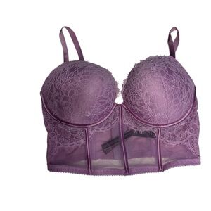 Victoria's Secret Pink Lace Corset Bra Size 36 DD.